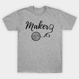 Maker Crafts Typography Print T-Shirt